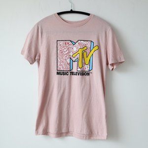 Old Navy MTV Music Television T Shirt, Size L (age 10-12)